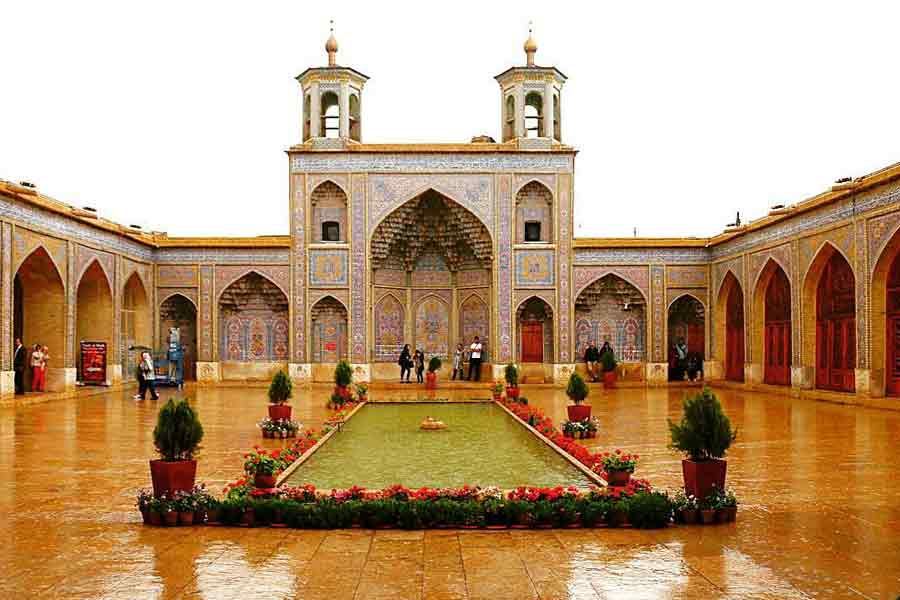 Tour to Nasir al Molk Mosque or Pink Mosque , Shiraz Iran.