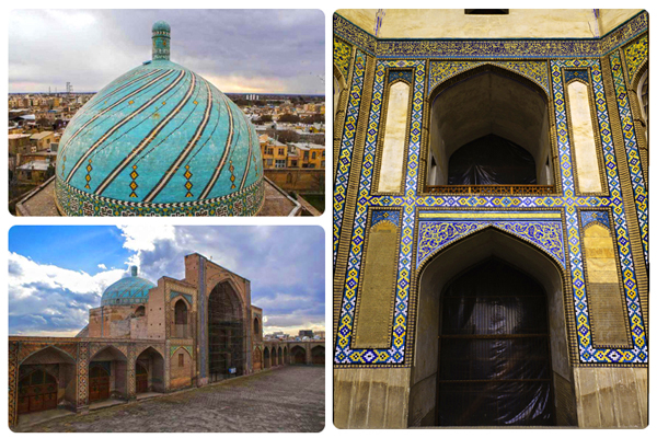 Jameh mosque of Qazvin , Iran. Inbound Persia Travel Agency.