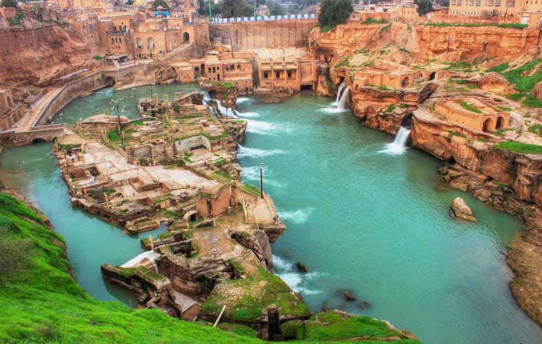 Tour to Shushtar waterfalls and historic dams. Inbound Persia Travel Agency.