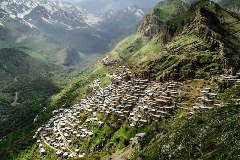 Uramanat village , UNESCO world heritage site in Iran.