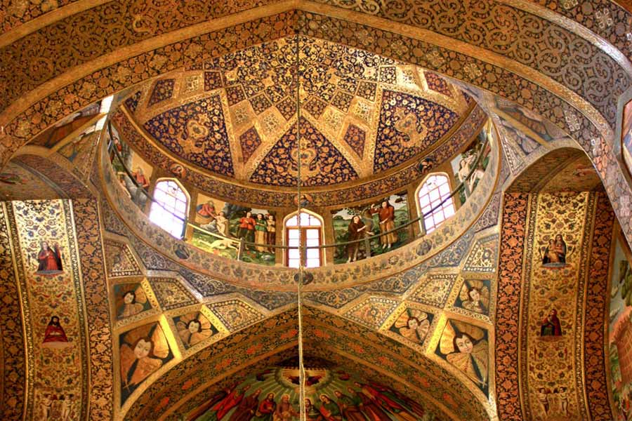 Tour to Vank cathedral church , Isfahan , Iran. Inbound Persia Travel Agency