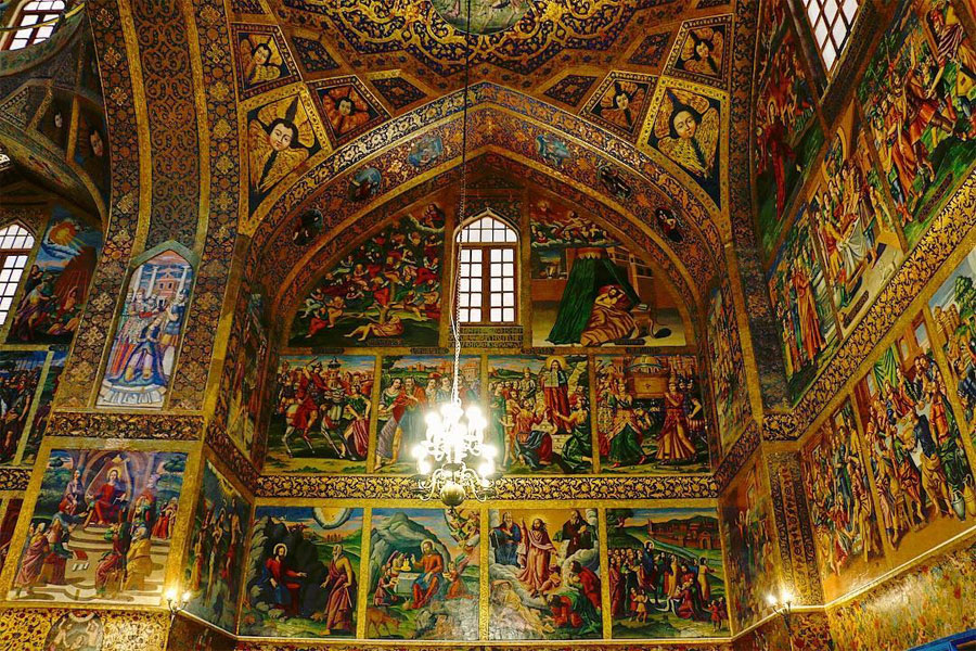 Tour to Vank cathedral church , Isfahan , Iran. Inbound Persia Travel Agency